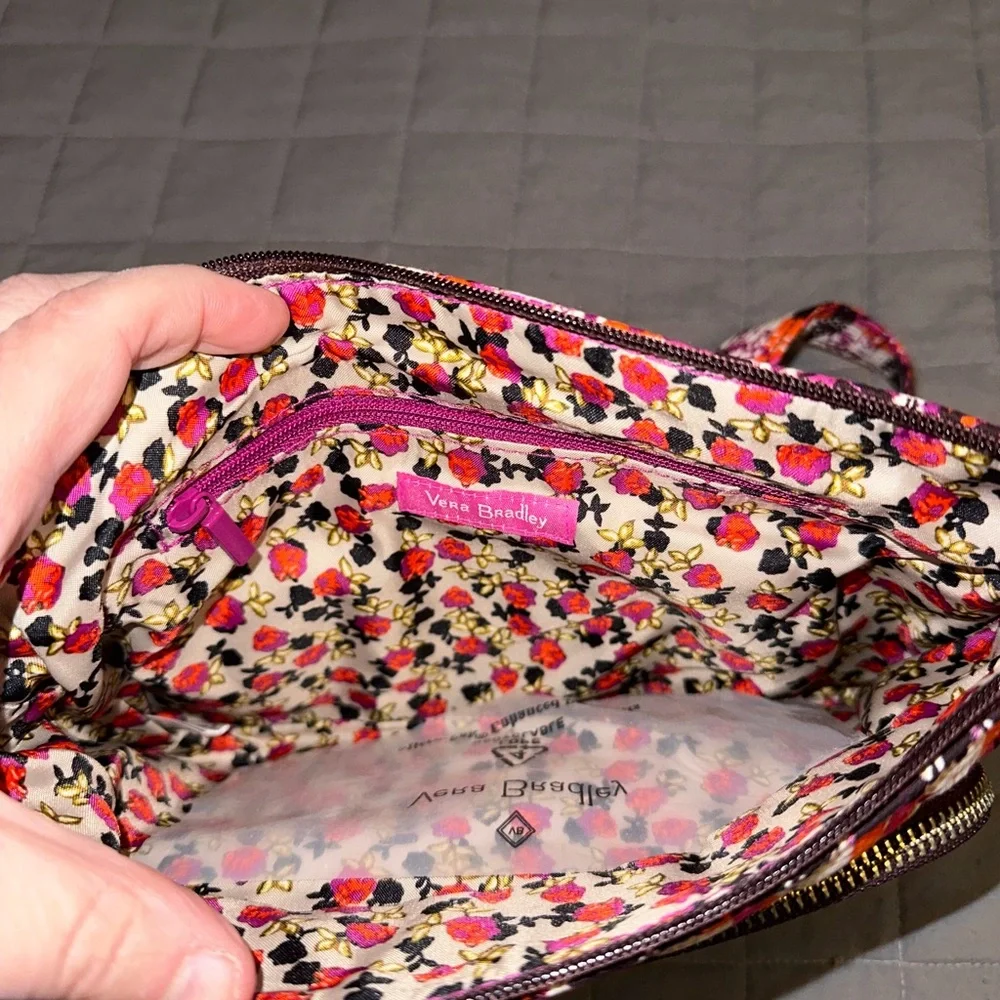 NWT Vera Bradley Little Hipster Herringbone Print Crossbody Bag